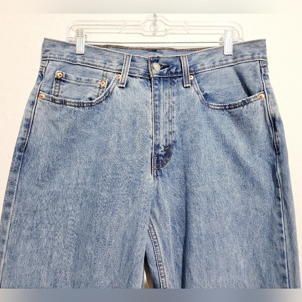 Levi’s 550 Relaxed Fit Jeans Men’s W34 L36 Light Wash 100% Cotton Denim - Picture 4 of 16